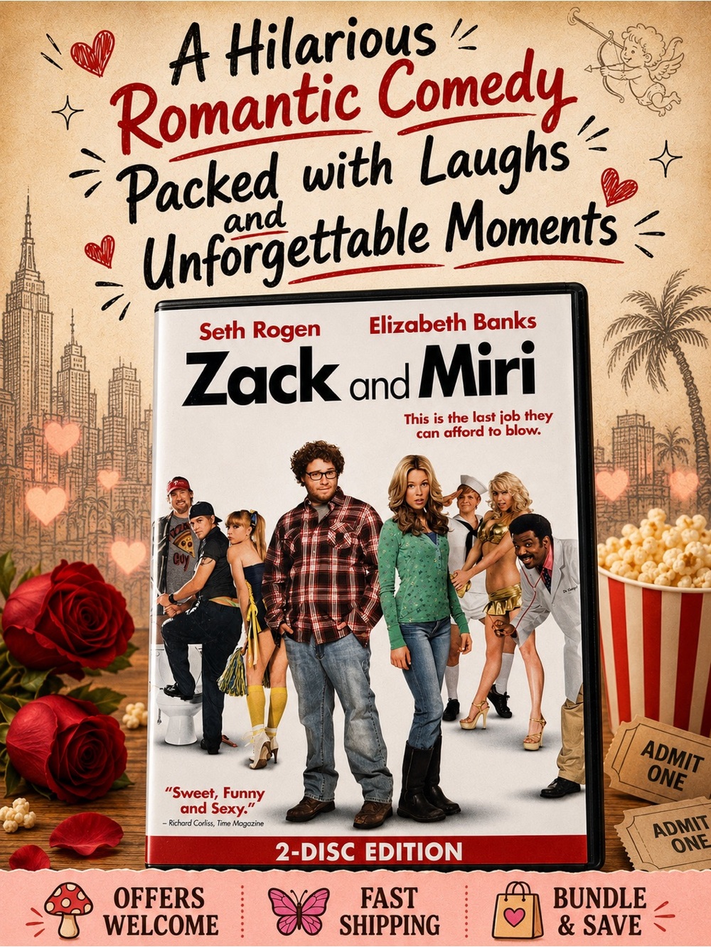 Zack and Miri Make a Porno DVD 2-Disc Edition Seth Rogen Elizabeth Banks